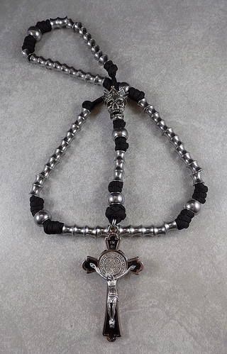 Memento Mori Bones Rex Paracord Rosary