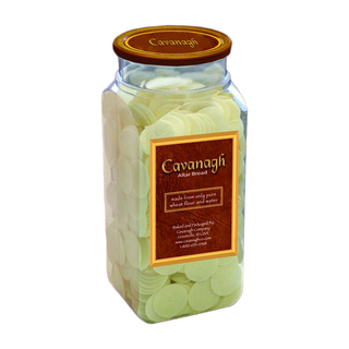 1-1/8" White Altar Bread - 1000 / Bottle - CAV118WBT