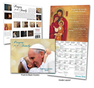 2018 PRAYERS FOR THE FAMILY CALENDAR