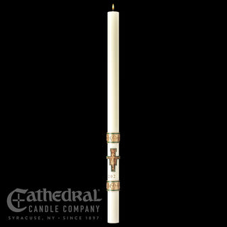 Cross of St. Francis - Sculptwax - Paschal Candle - CC-PASCHAL-CSF