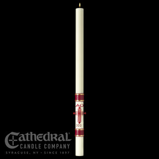 Crux Trinitas - Sculptwax - Paschal Candle - CC-PASCHAL-CT