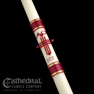 Crux Trinitas - Sculptwax - Paschal Candle - CC-PASCHAL-CT