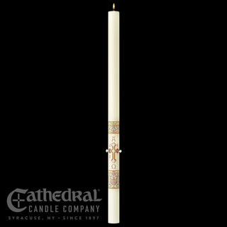 Investiture (Coronation of Christ) - Classic - Paschal Candle - CC-PASCHAL-INV