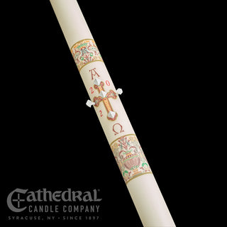 Investiture (Coronation of Christ) - Classic - Paschal Candle - CC-PASCHAL-INV