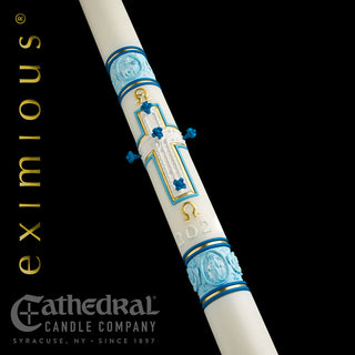 Most Holy Rosary - Eximious - Paschal Candle - CC-PASCHAL-MHR