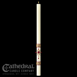 Sacred Heart - Sculptwax - Paschal Candle - CC-PASCHAL-SH