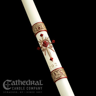Sacred Heart - Sculptwax - Paschal Candle - CC-PASCHAL-SH