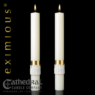 Complementing Altar Candles for The Twelve Apostles Paschal Candle  - CC-PCAC-12A