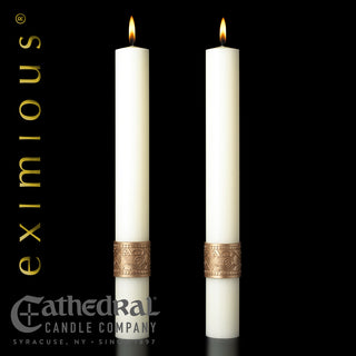 Complementing Altar Candles for Cross Of Erin Paschal Candle  - CC-PCAC-COE