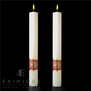 Complementing Altar Candles for Christ Our Light Paschal Candle  - CC-PCAC-COL