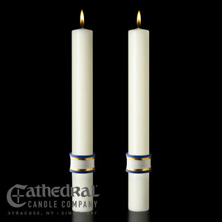 Complementing Altar Candles for Eternal Glory Paschal Candle  - CC-PCAC-EG