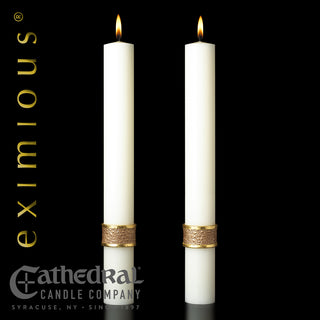 Complementing Altar Candles for Evangelium Paschal Candle  - CC-PCAC-EVA