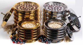 Communion Tray and Bred plates - Brasstone - CC06-11141-PARENT
