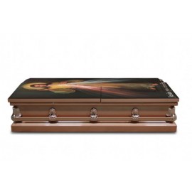 CNB15790-DMS Divine Mercy Spanish Cromo Casket