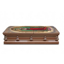 CNB17590-GU Our Lady of Guadalupe Cromo Casket