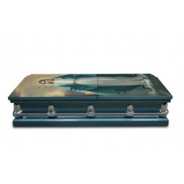 CNB15790-LG Our Lady of Grace Cromo Casket