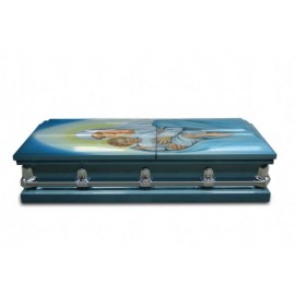 CNB15790-SNO Madonna and Child Cromo Casket