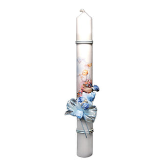 BOY BAPTISM CANDLE BLUE - CDB849-14B