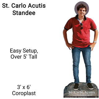 St. Carlo Acutis - Lifesize Standee - 6'H - CI-CA-STANDEE
