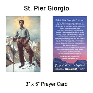 St. Pier Giorgio - Paper Holy Card, Pack of 100 - 3" x 5" - CI-PG-3x5-100