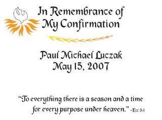 WRGPLAQUE-CONF2 Personalized Confirmation Plaque