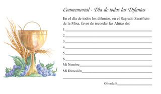 SPANISH ALL SOULS DAY OFFERING ENVELOPES (100pk) - CS440F-AF003