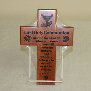 First Communion Wood Cross - CXG1156HC