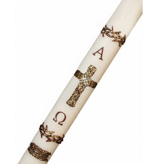 Crown of Thorns Paschal Candle - D-PASCHAL-COT