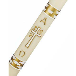 Gloria Gold Paschal Candle - D-PASCHAL-GLORIA-GLD