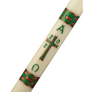 Gloria Green Paschal Candle - D-PASCHAL-GLORIA-GRE