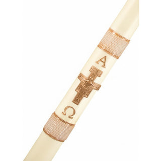 Holy Cross of San Damiano Paschal Candle - D-PASCHAL-HC-OF-SD