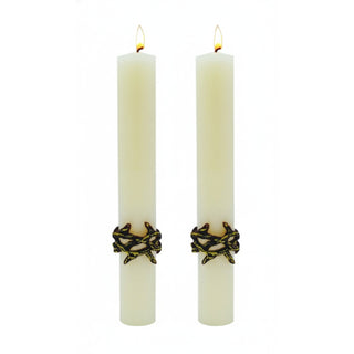 Complementary Altar Candles for Crown of Thorns Paschal Candle - D-PCAC-COT