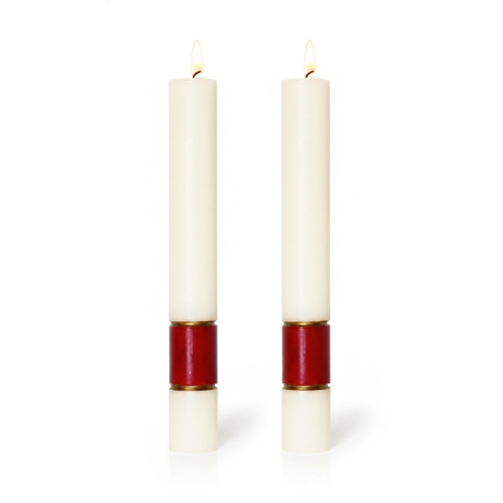 Complementary Altar Candles for Gloria Burgundy Paschal Candle - D-PCA ...