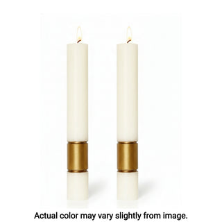 Complementary Altar Candles for Gloria Gold Paschal Candle - D-PCAC-GLORIA-GLD