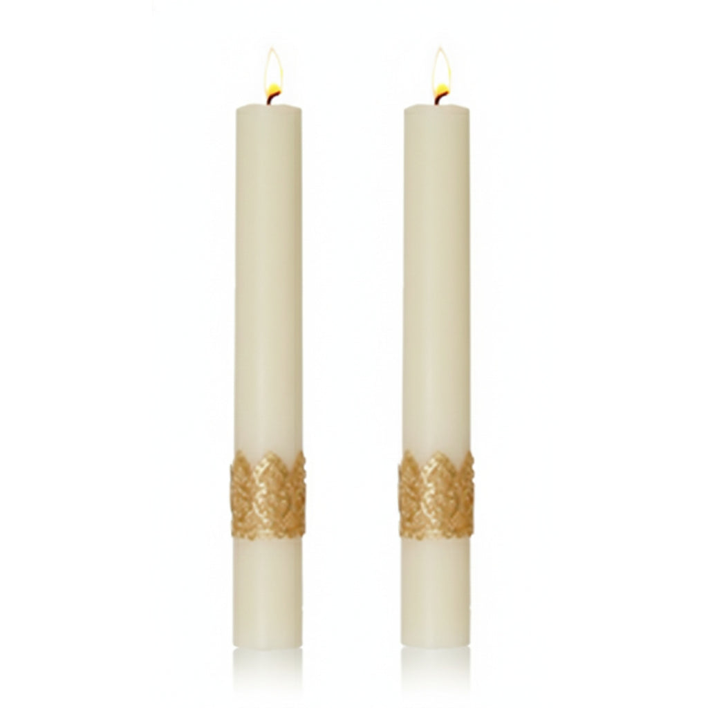 Complementary Altar Candles for Ornamented Paschal Candle - D-PCAC-ORN ...