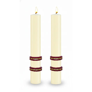 Complementary Altar Candles for Sacred Heart Paschal Candle - D-PCAC-SH