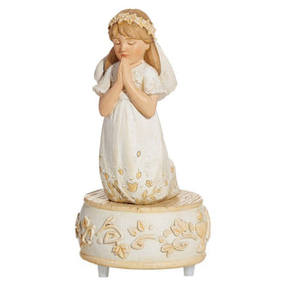 Remembrance of Me First Communion Musical Figurine - Girl - D1024