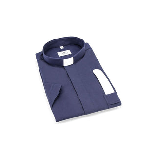 Desta Stretch Cotton Short Sleeve Clergy Comfort Fit Collar Shirt  - D230