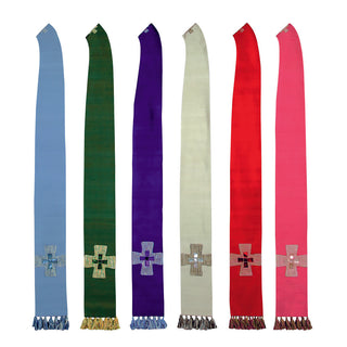 Desta Silk Priest Stole - Big Cross Pattern - D6003-STO