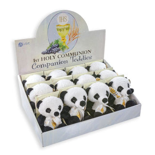 5" Seated Communion Plush Teddy Bear 1PC - D8115WT