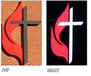 12' Front Illuminated Indoor/Outdoor Cross - CF12FL