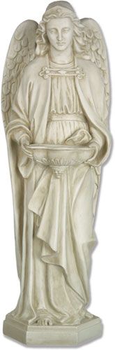 F7059 Holy Water Font Angel Statue