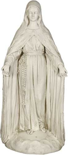 F8457 Mary of the Rosary with Lace Statue