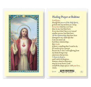 Healing Prayer at Bedtime - Holy Card - E24-105