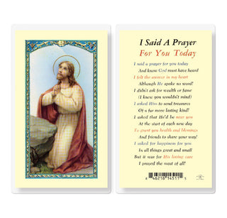 I Said a Prayer For You Today - Holy Card - E24-108