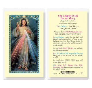 The Chaplet of Divine Mercy - Holy Card - E24-123