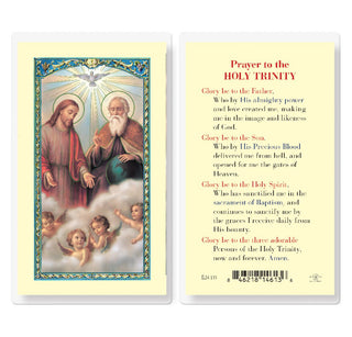 Prayer to the Holy Trinity - Holy Card - E24-133