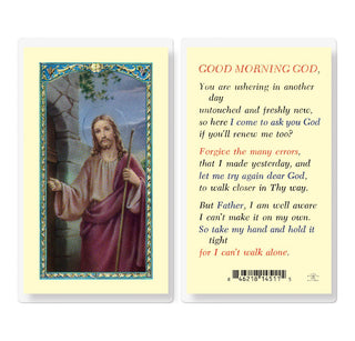 Good Morning God Prayer - Holy Card - E24-138