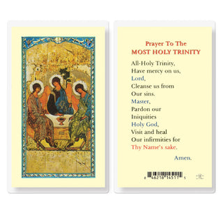 Prayer to Most Holy Trinity - Holy Card - E24-140