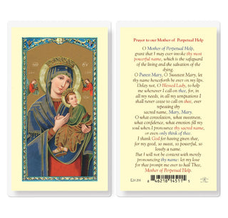 Prayer to our Mother of Perpetual Help - Holy Card - E24-208